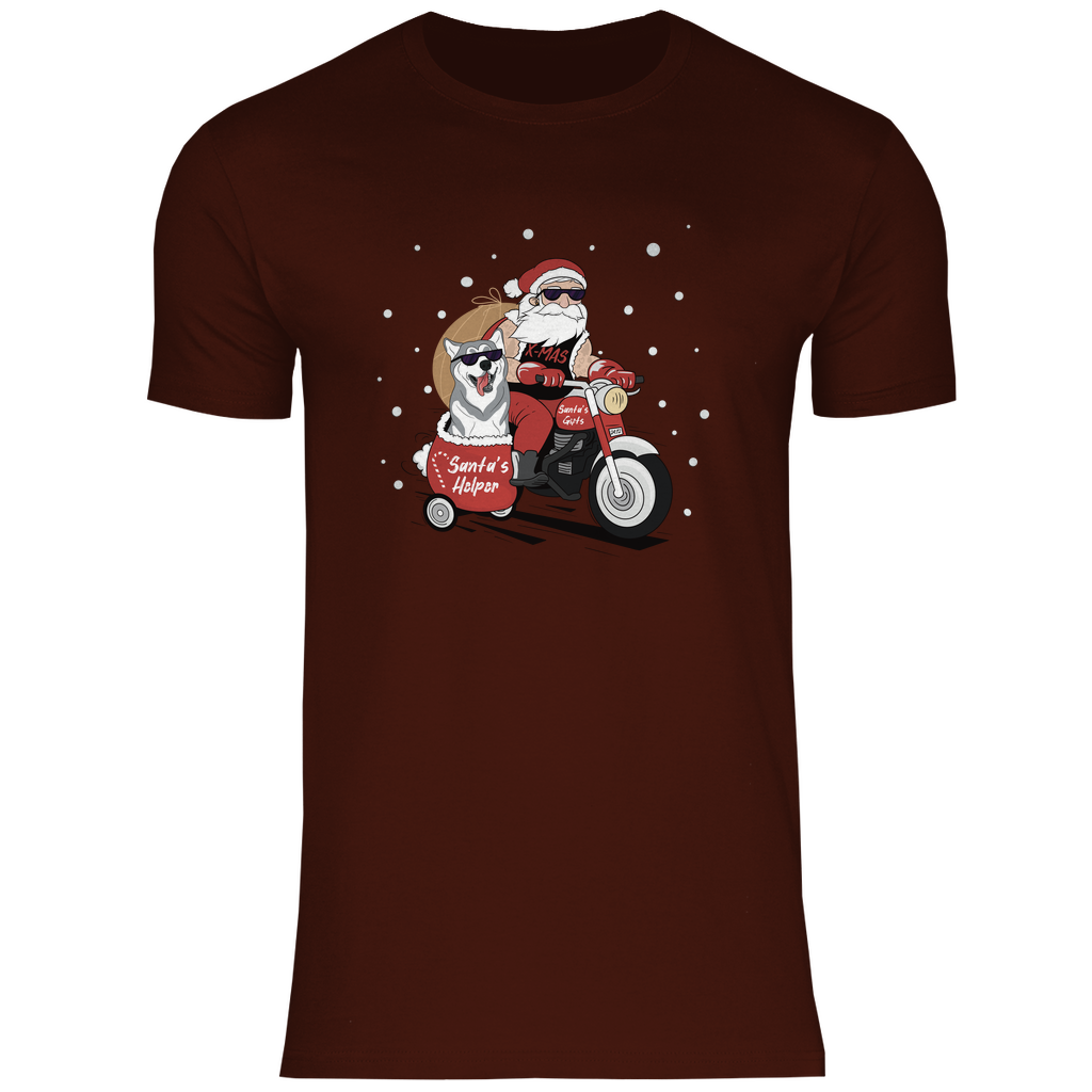 Biker Santa - T-Shirt für Herren