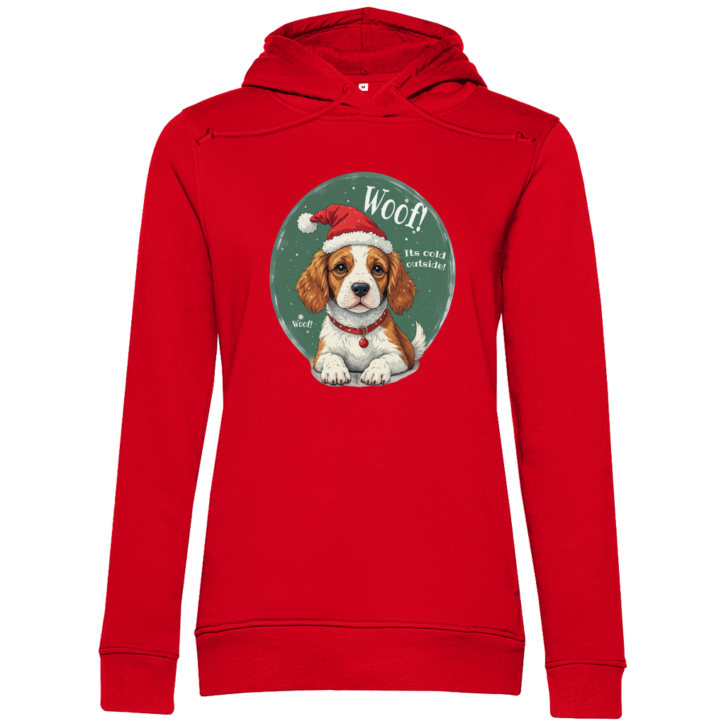 Wuff und Weihnachten - Bio-Hoodie für Damen- Weihnachten