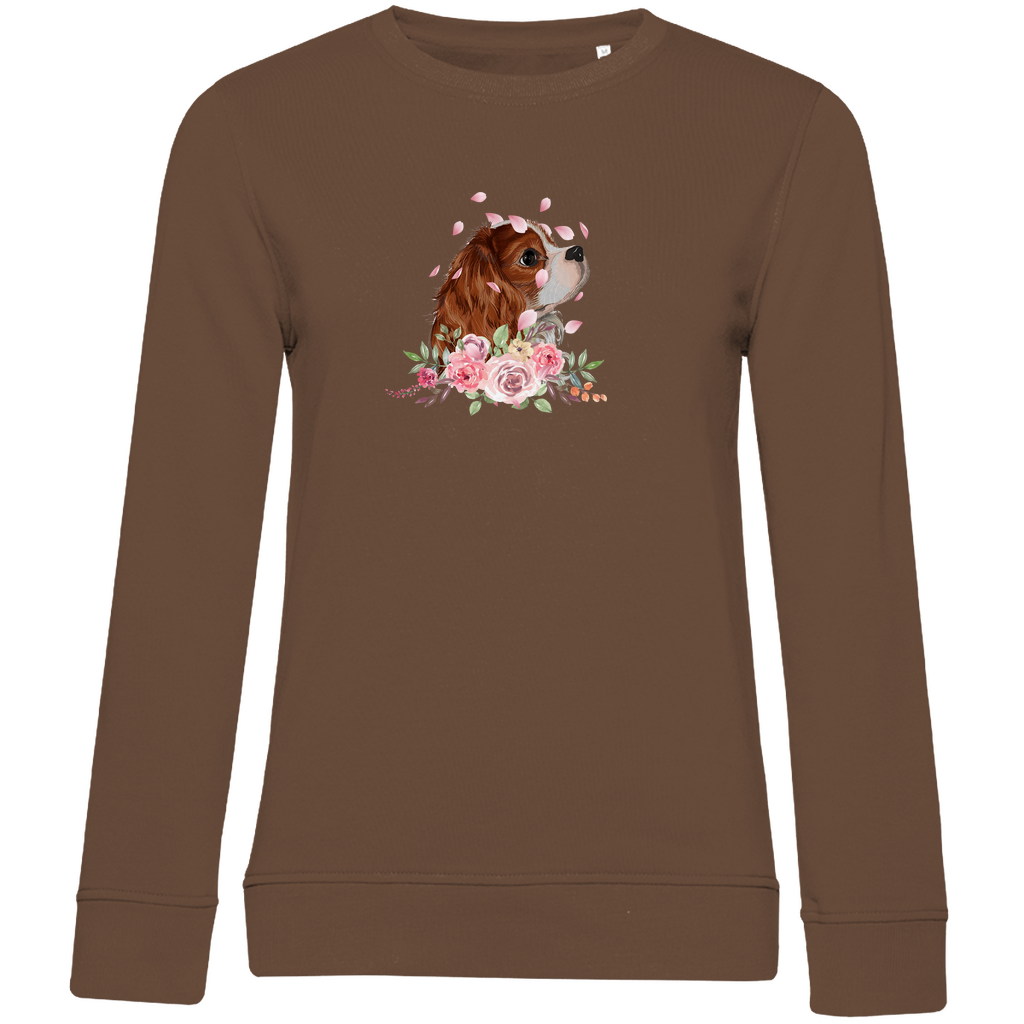 Flower Cavalier King Charles - Bio-Sweatshirt für Damen