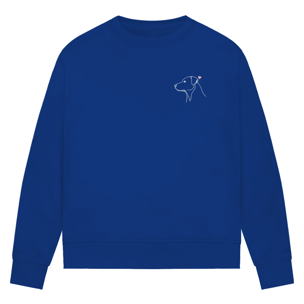 Treues Herz - Bio-Sweatshirt für Damen |Brustmotiv