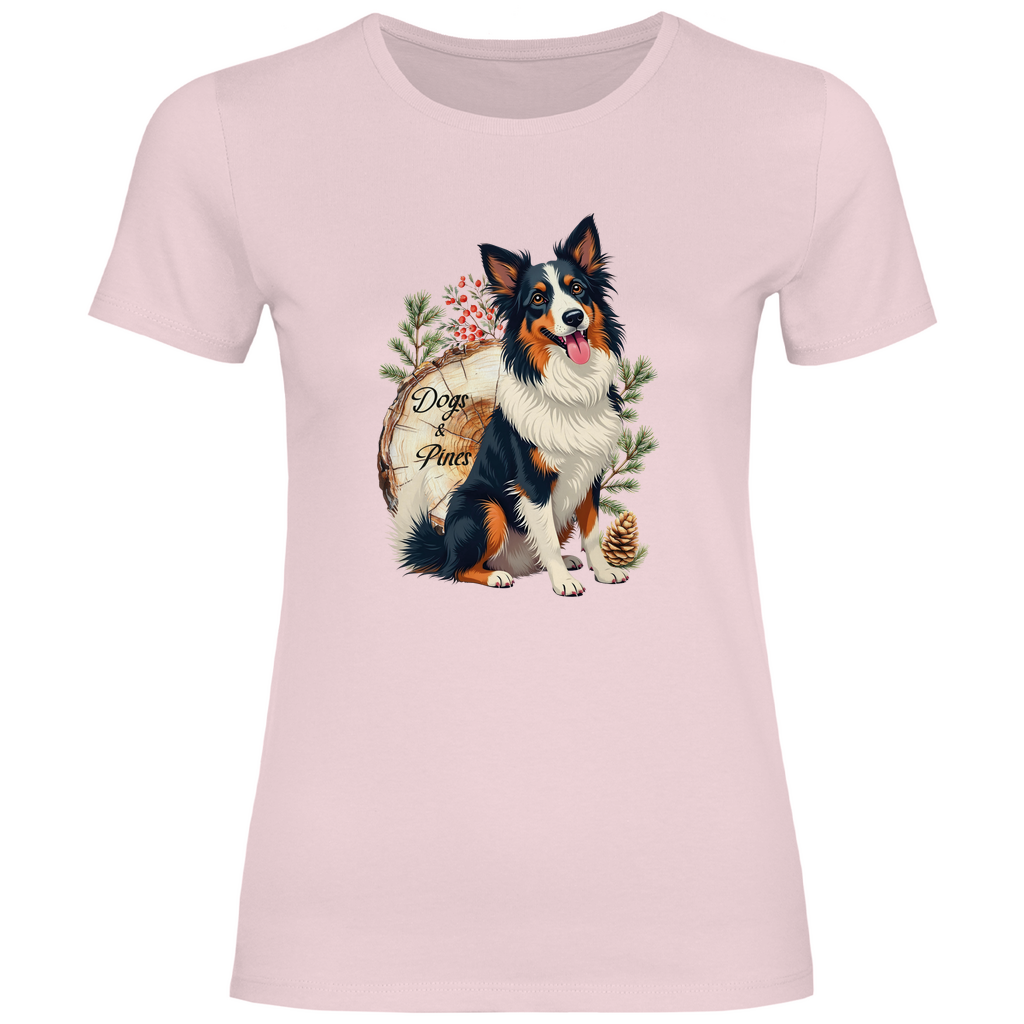 Dogs & Pines - T-Shirt für Damen-Weihnachten