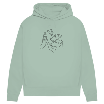 Doppeltes Glück - Bio-Hoodie für Damen