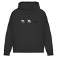 Pferde Trio - Bio-Hoodie für Damen