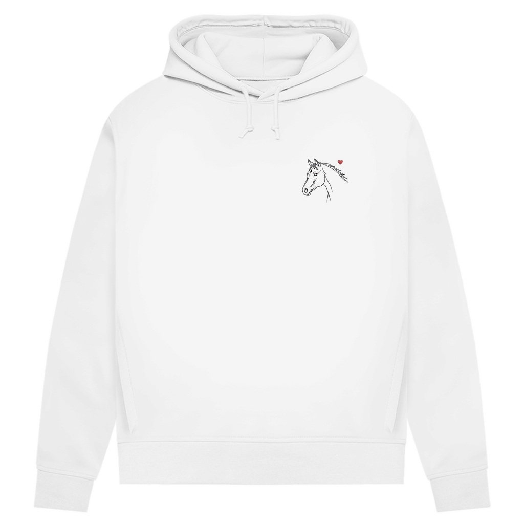 Herzenspferd - Bio-Hoodie für Damen