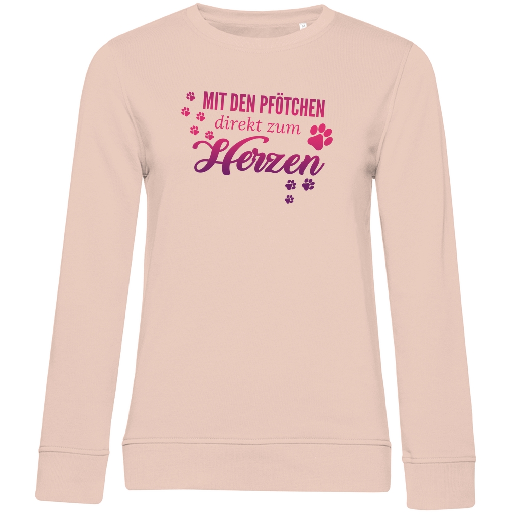 Direkt Zum Herzen - Bio-Sweatshirt für Damen