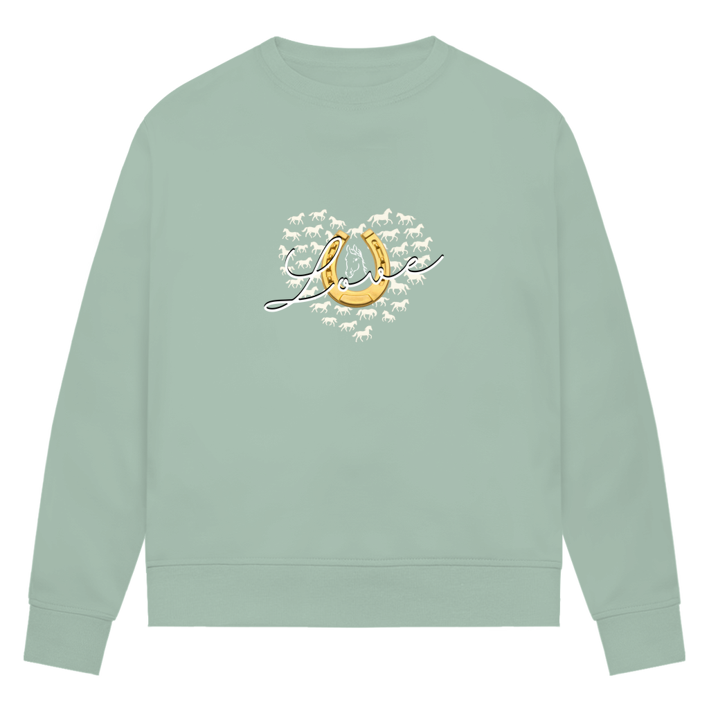 Hufeisenliebe - Bio-Sweatshirt für Damen