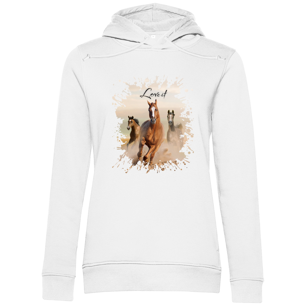 Pferdepower - Bio-Hoodie für Damen