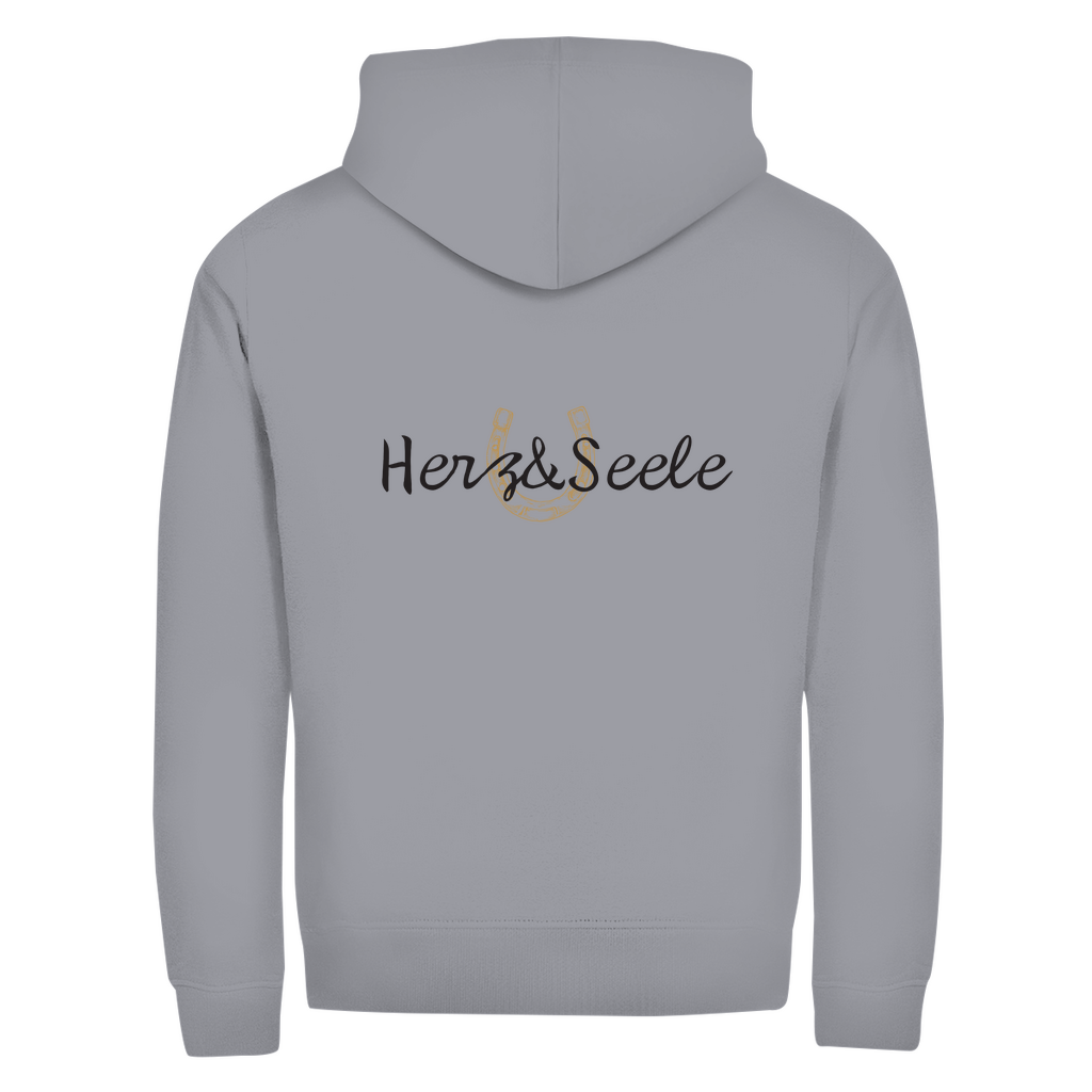 Herzensmagie - Zipper-Hoodie Unisex | Rückendruck