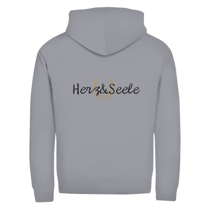 Herzensmagie - Zipper-Hoodie Unisex | Rückendruck