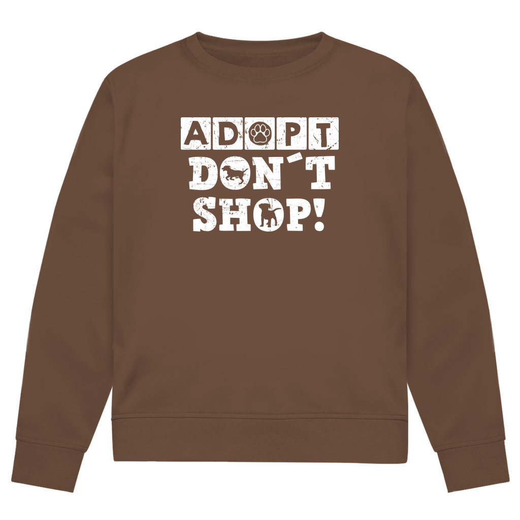 Adopt Don't Shop - Bio-Sweatshirt für Herren