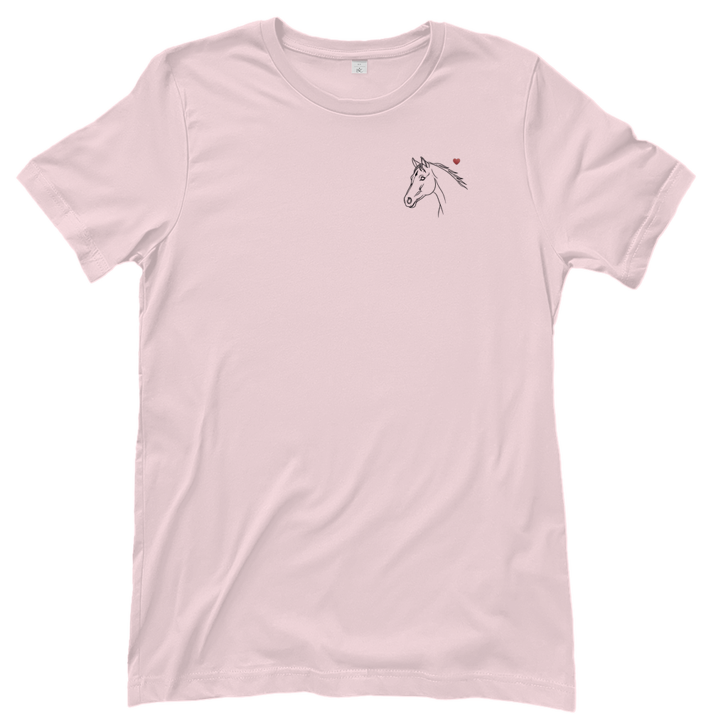 Herzenspferd - T-Shirt für Damen | Brustmotiv