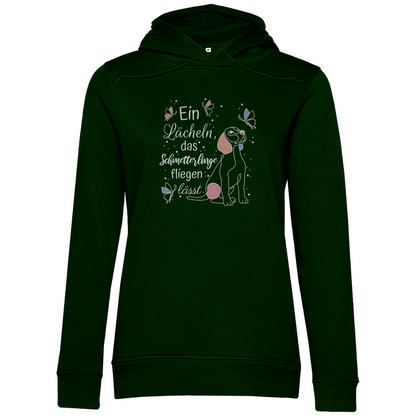 Schmetterlinge - Bio-Hoodie für Damen