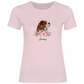 Flower Dog - T-Shirt für Damen - Dein Wunschtext