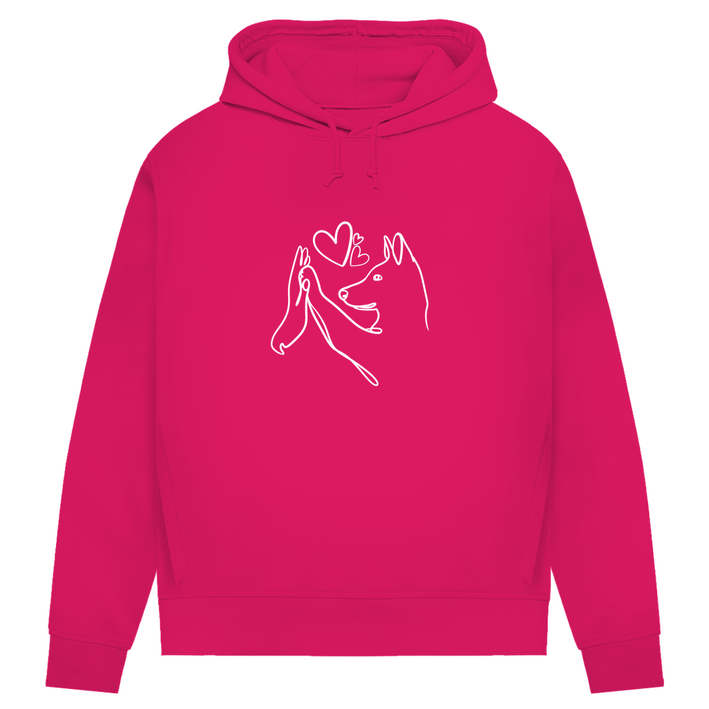 Wahre Liebe Stehohren - Bio-Hoodie für Damen
