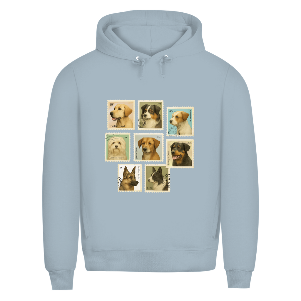 Briefmarken - Bio-Hoodie für Herren