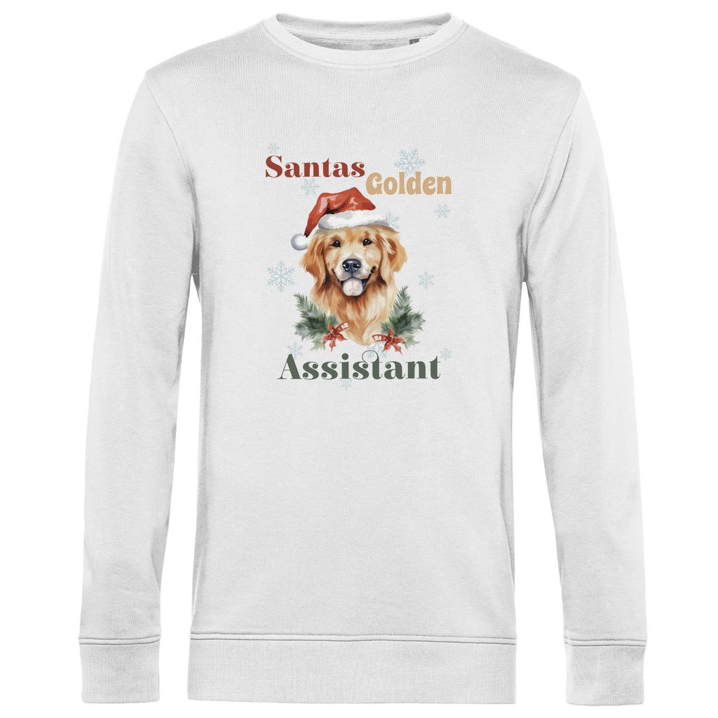 Santas Golden Assistant - Bio-Sweatshirt für Herren-Weihnachten