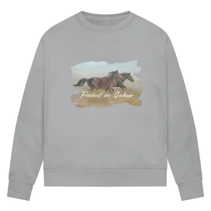 Freiheit im Galopp - Bio-Sweatshirt für Damen