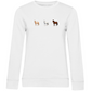 Pferde Trio - Bio-Sweatshirt für Damen
