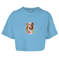 Flower Australian Shepherd - Oversize Crop Top für Damen