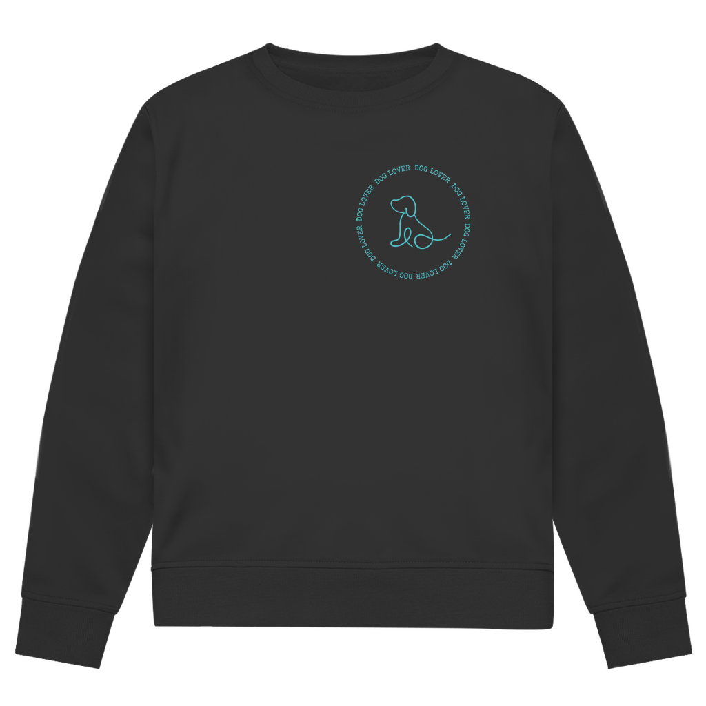 Dog Lover -Bio-Sweatshirt für Herren |Brustmotiv & Rückendruck