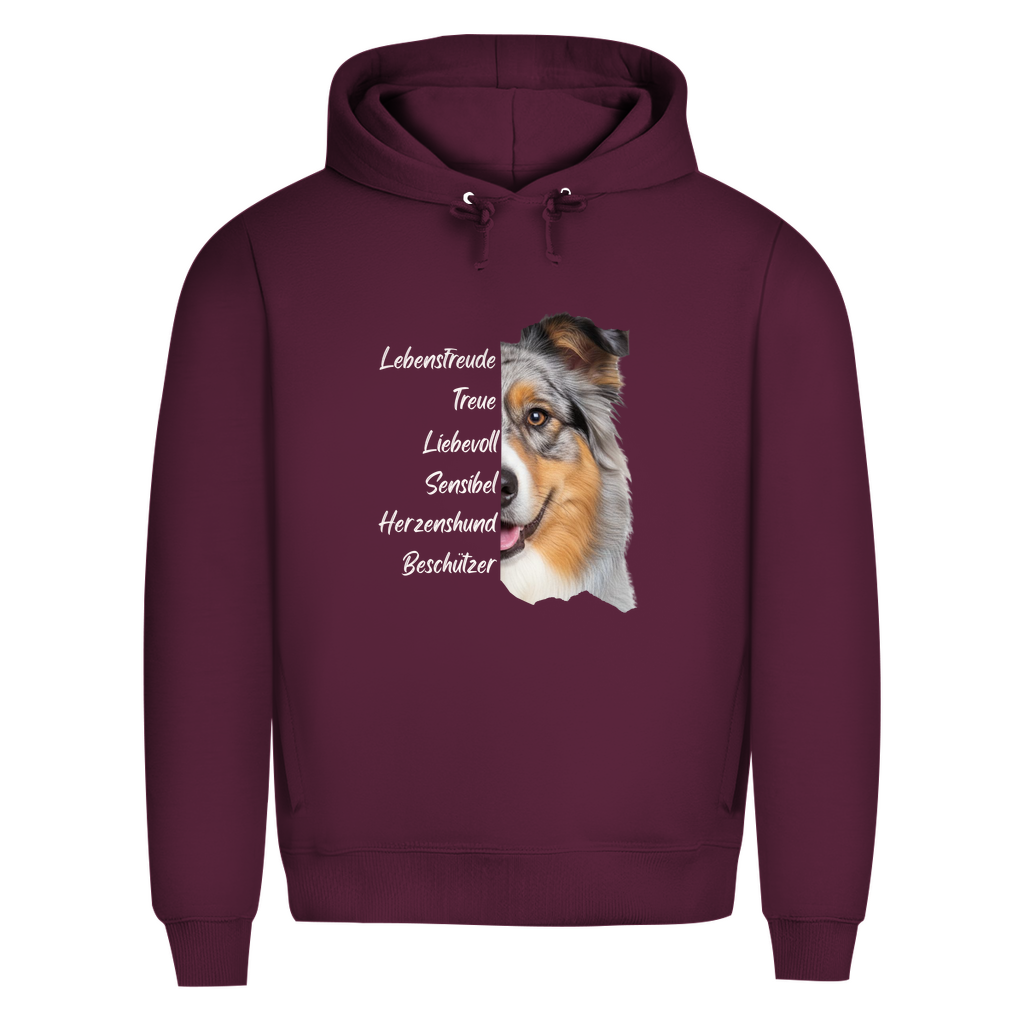 Australian Shepherd - Bio-Hoodie für Herren