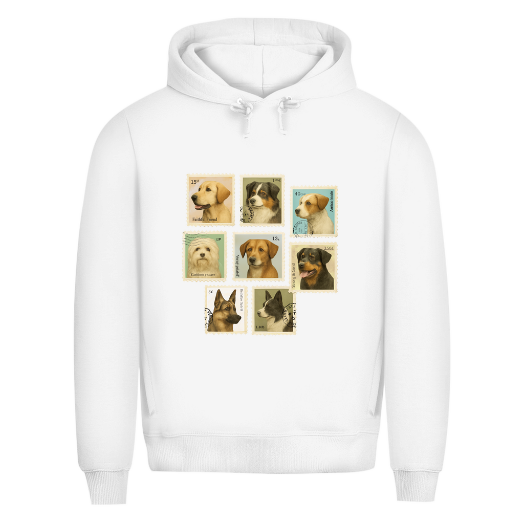 Briefmarken - Bio-Hoodie für Herren
