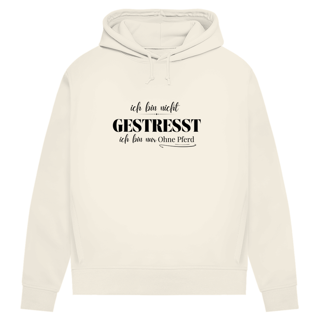 Ohne Pferd - Bio-Hoodie für Damen