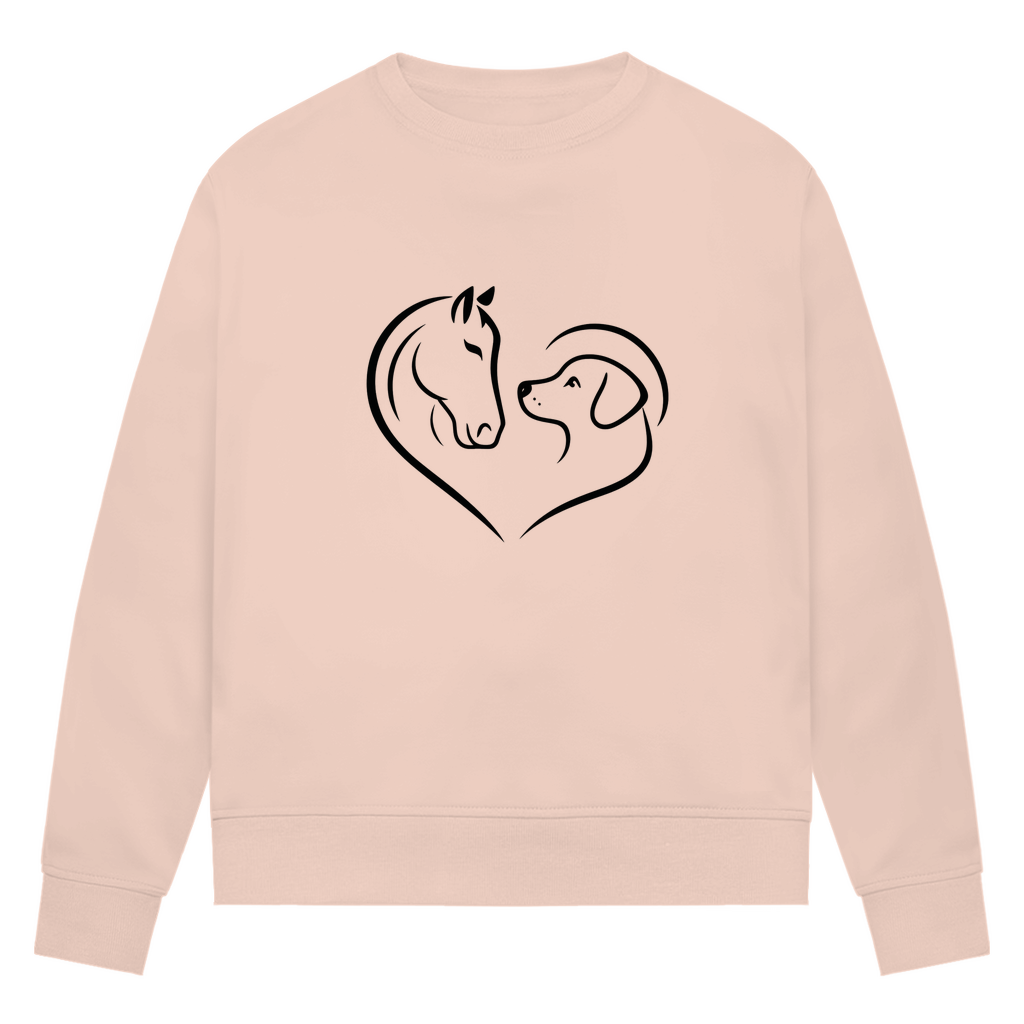 Herzensfreunde - Bio-Sweatshirt für Damen