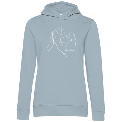 Wahre Liebe - Bio-Hoodie für Damen-Dein Wunschtext