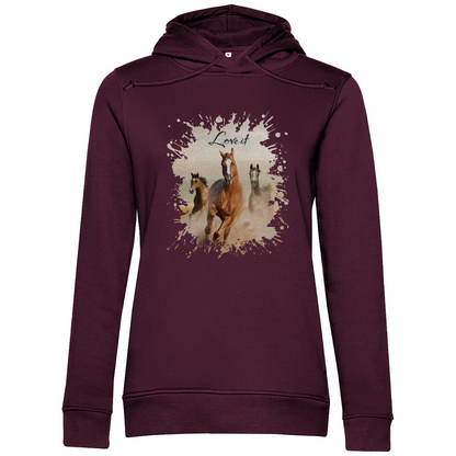 Pferdepower - Bio-Hoodie für Damen