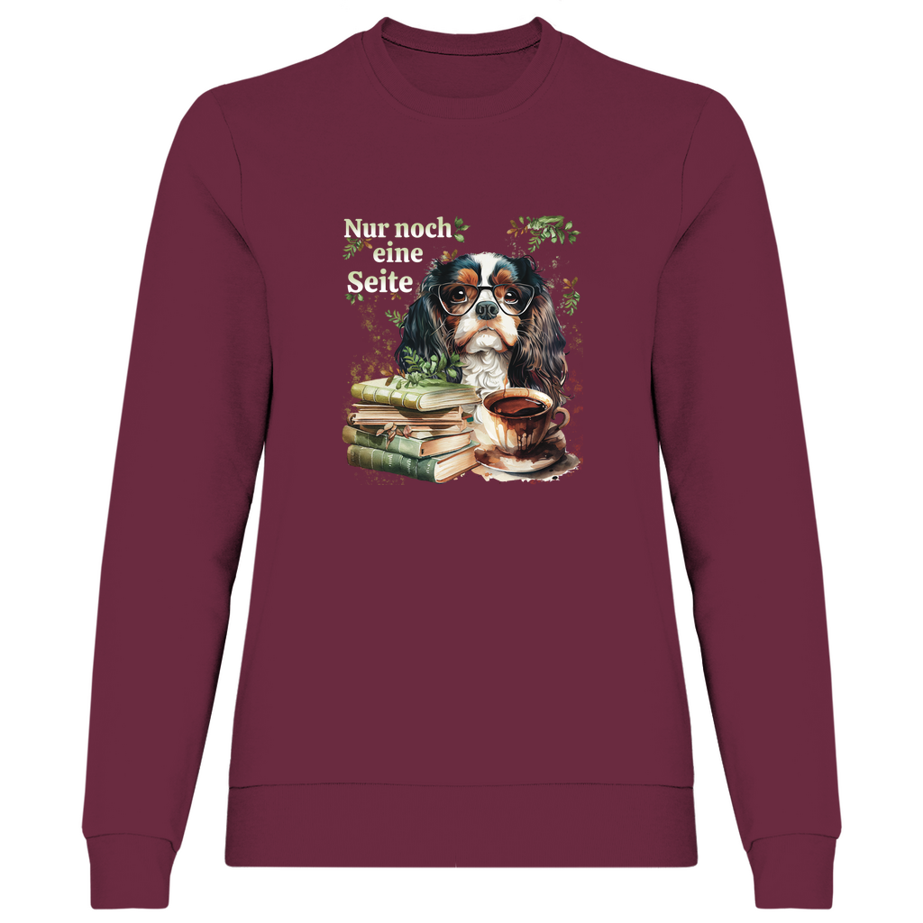 Bücherwurm - Sweatshirt für Damen