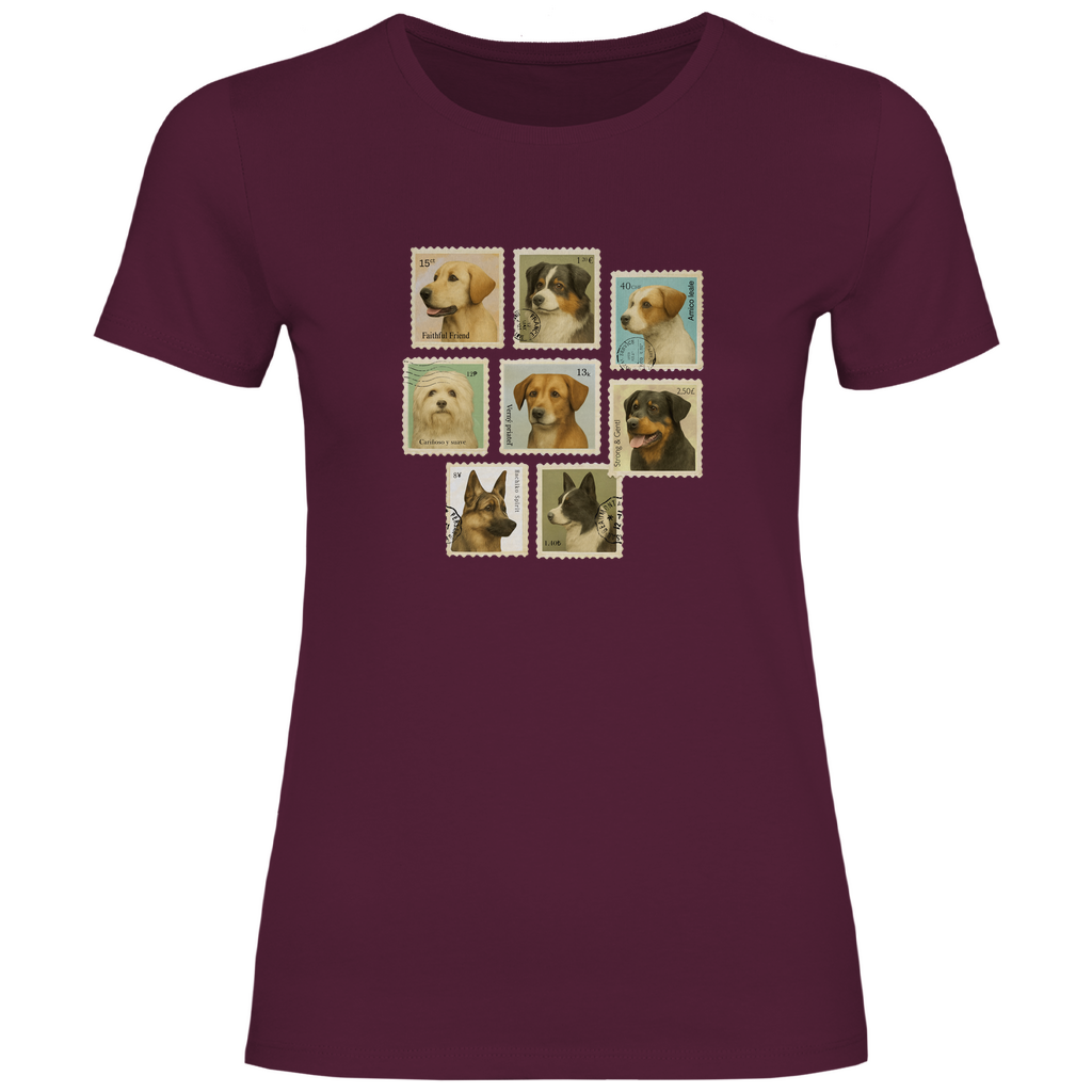 Briefmarken - T-Shirt für Damen