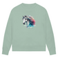 Pferd vor Vernunft - Bio-Sweatshirt für Damen