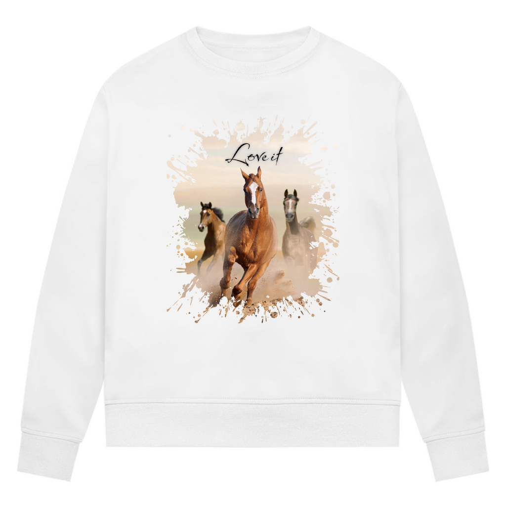 Pferdepower - Bio-Sweatshirt für Damen
