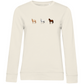 Pferde Trio - Bio-Sweatshirt für Damen