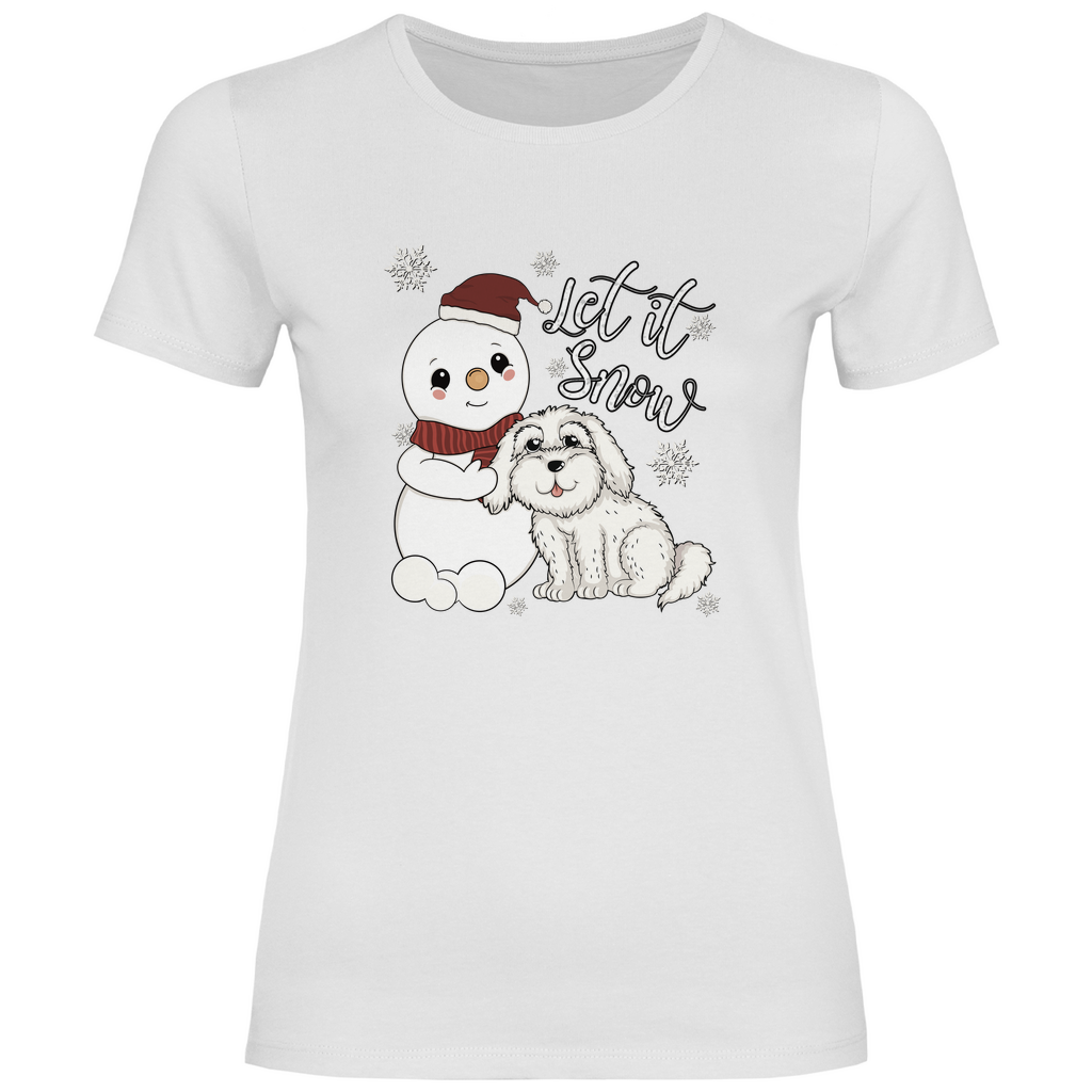 Let it snow - T-Shirt für Damen-Weihnachten