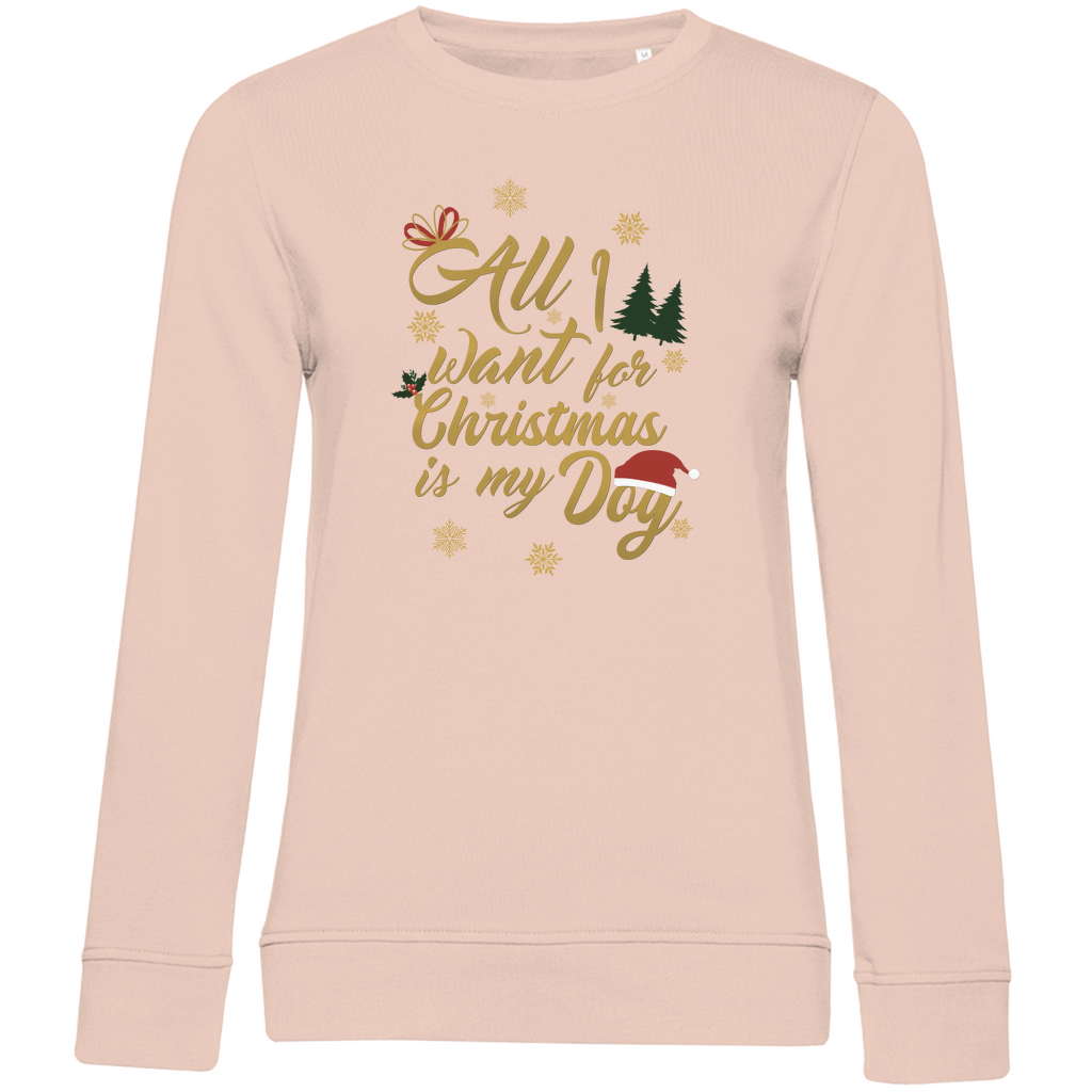 All I want - Bio-Sweatshirt für Damen-Weihnachten