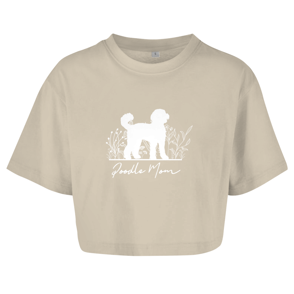 Poodle Mom - Oversize Crop Top für Damen