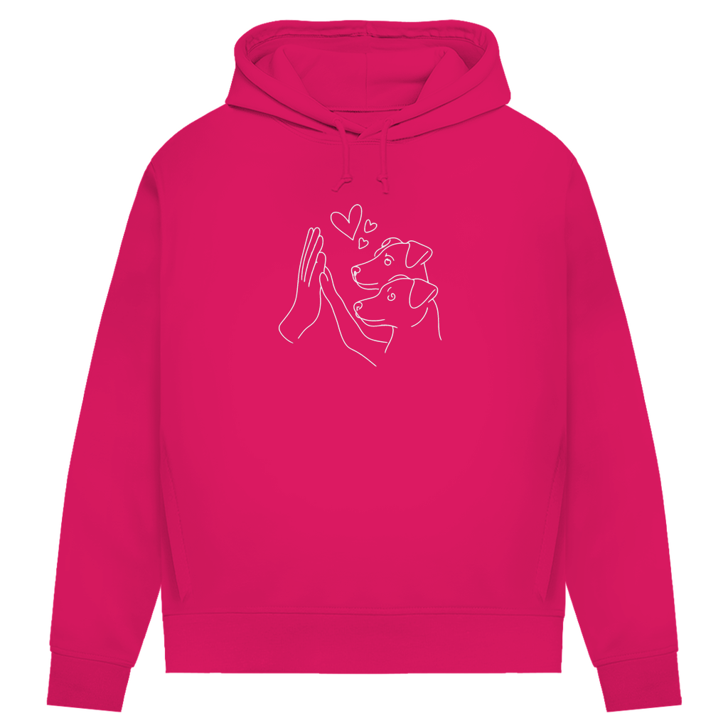 Doppeltes Glück - Bio-Hoodie für Damen