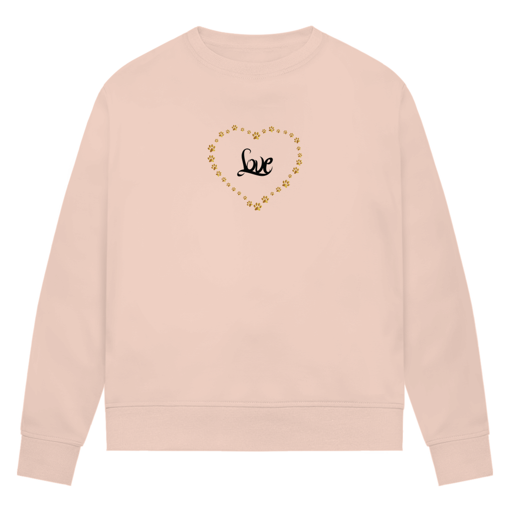 Pfötchenherz - Bio-Sweatshirt für Damen