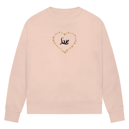 Pfötchenherz - Bio-Sweatshirt für Damen
