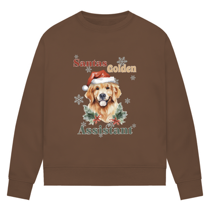 Santas Golden Assistant - Bio-Sweatshirt für Damen