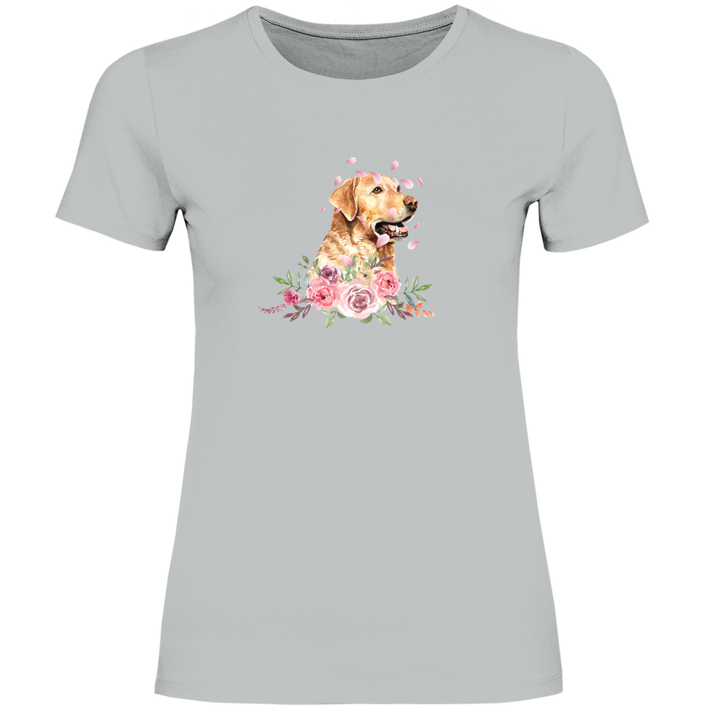 Flower Labrador - T-Shirt für Damen