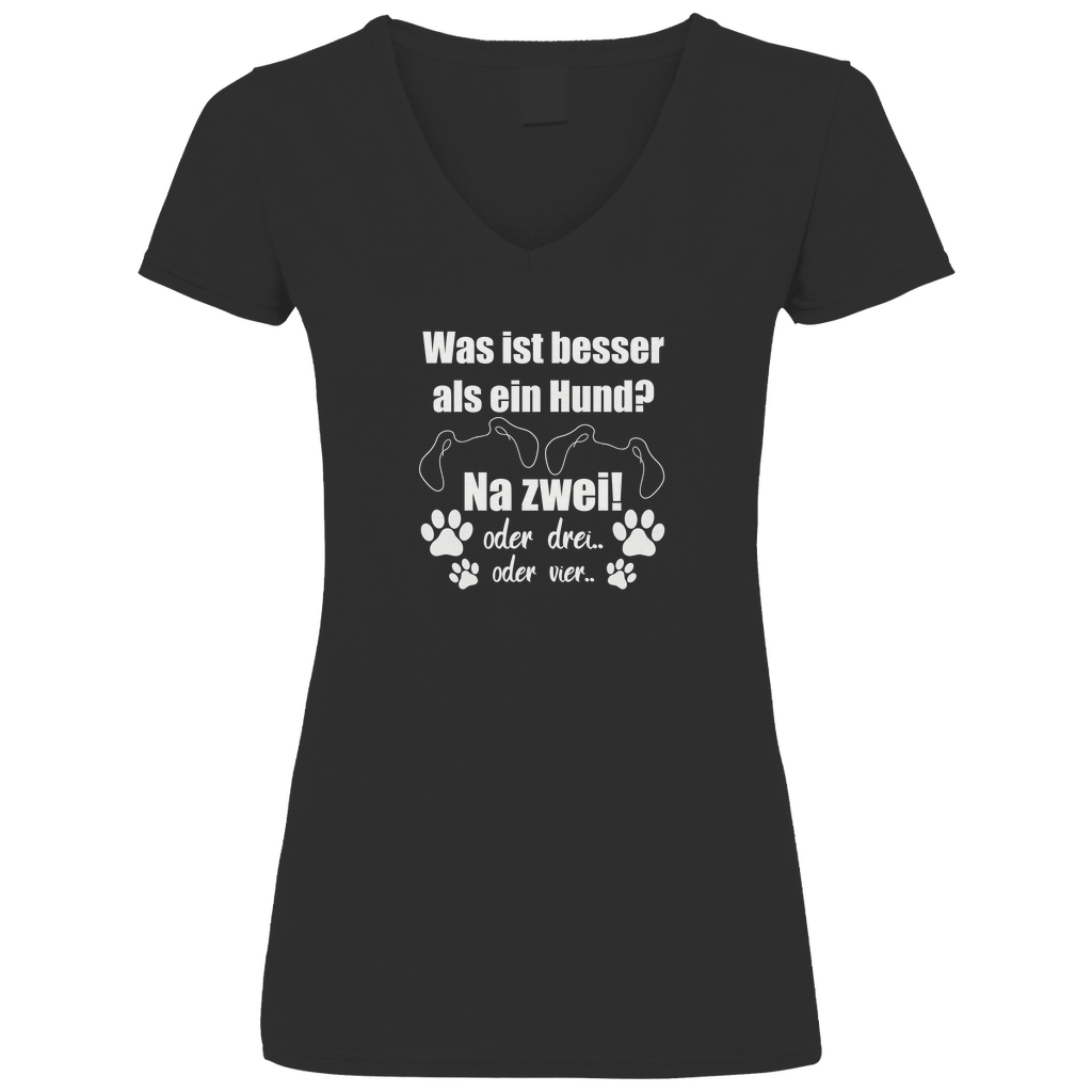 Je Mehr Desto Besser - V-Shirt für Damen