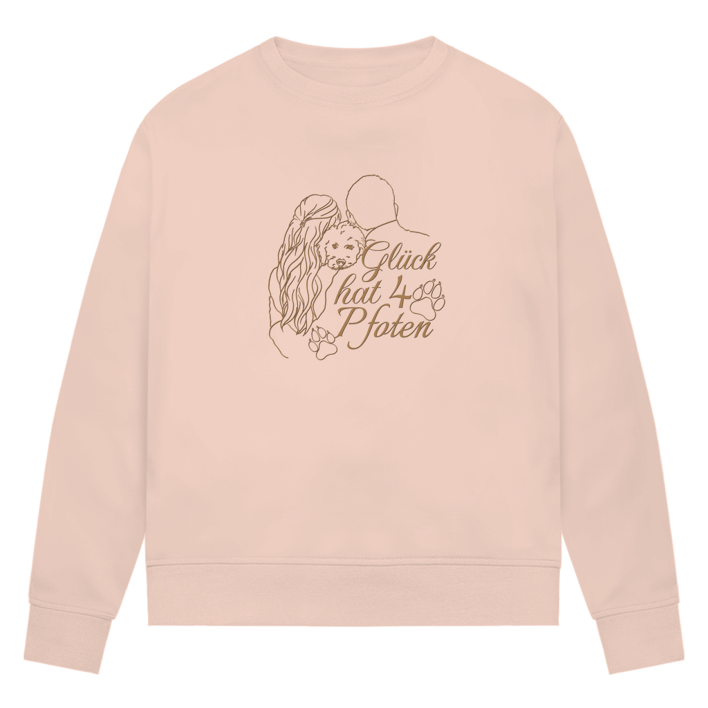 Vier Pfoten - Bio-Sweatshirt für Damen