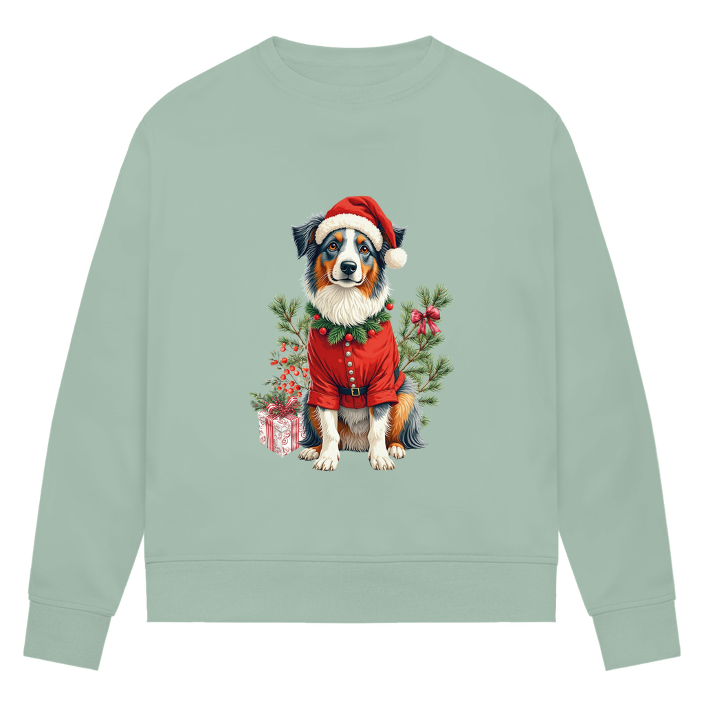 Frohe Weihnachten - Bio-Sweatshirt für Damen
