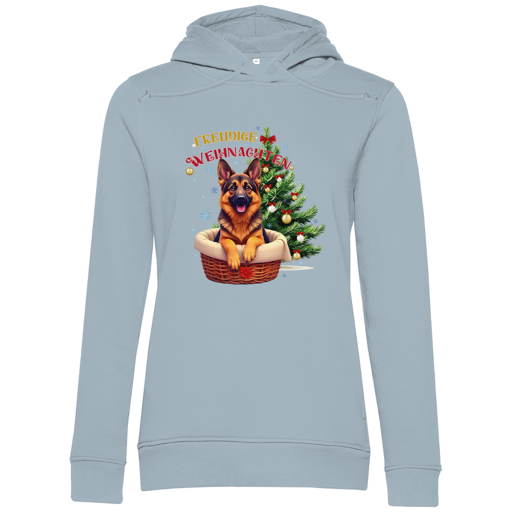 Freudige Weihnachten- Bio-Hoodie für Damen-Weihnachten