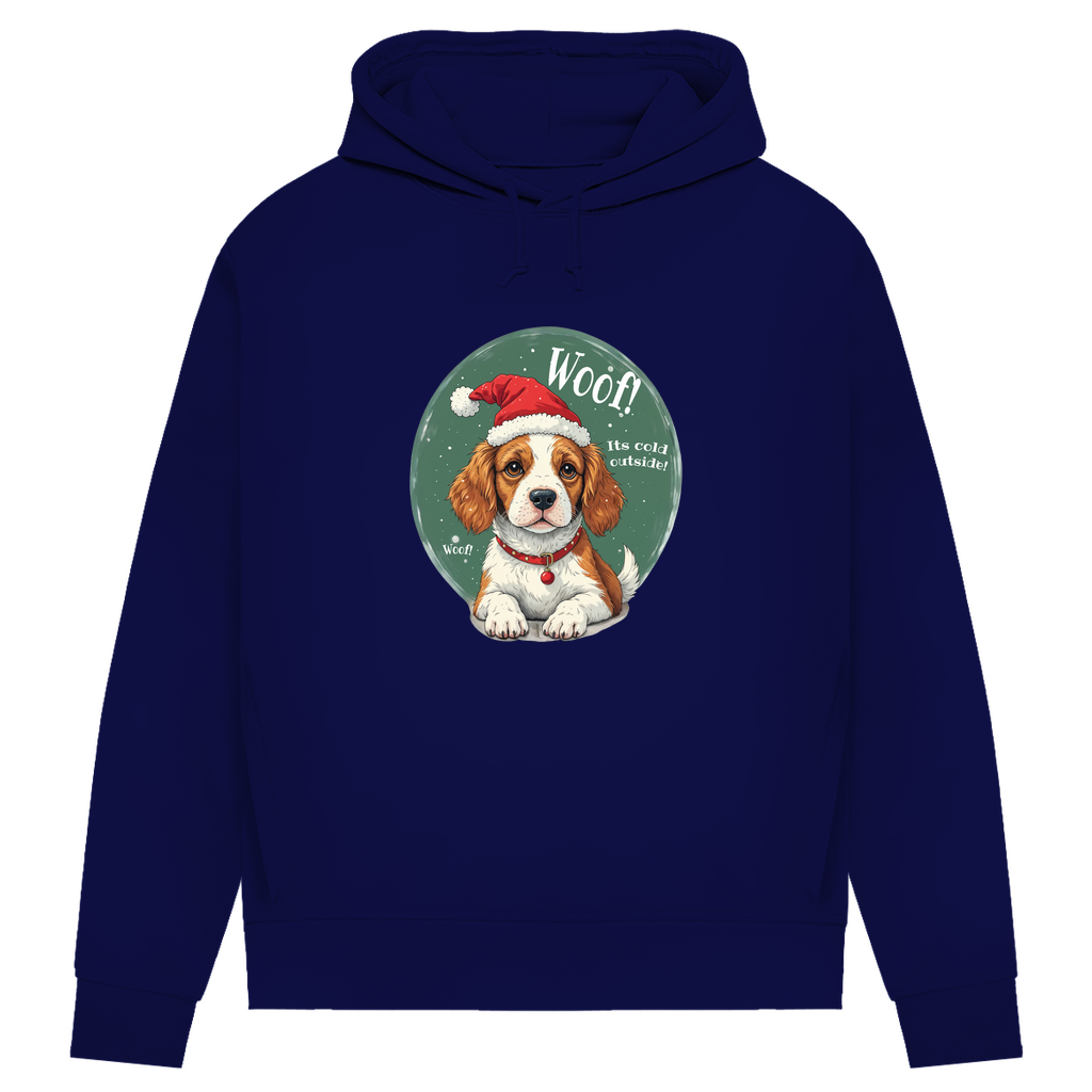 Wuff und Weihnachten - Bio-Hoodie für Damen