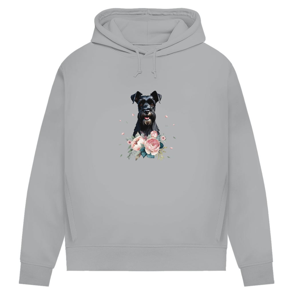 Flower Schnauzer - Bio-Hoodie für Damen