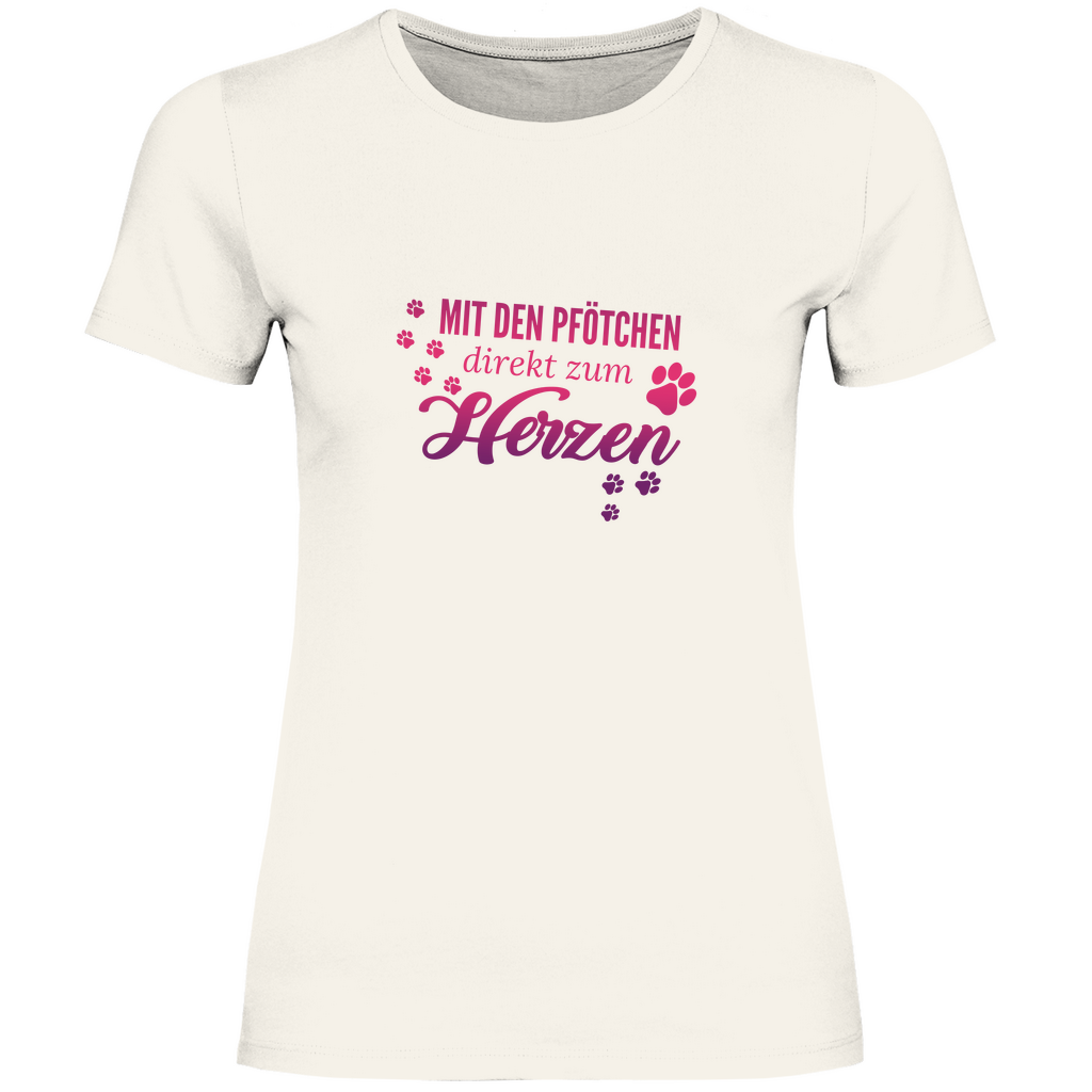 Direkt Zum Herzen -  T-Shirt für Damen